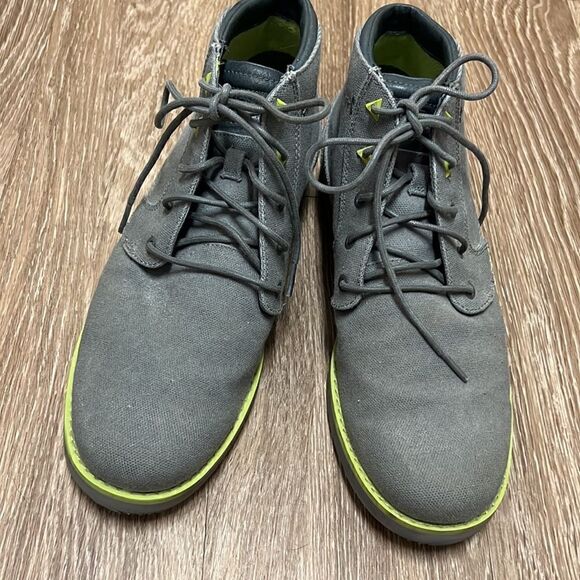 Teva Durban Waxed Boots Gray Green Lace Up - Picture 8 of 10